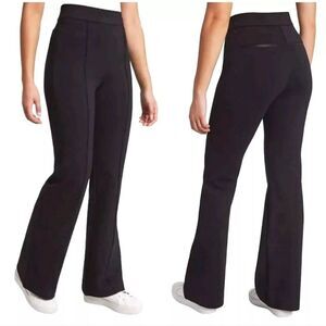 Modern Ambition Women's XS High Rise Flare Ponte Pant Tummy Control Black NWT